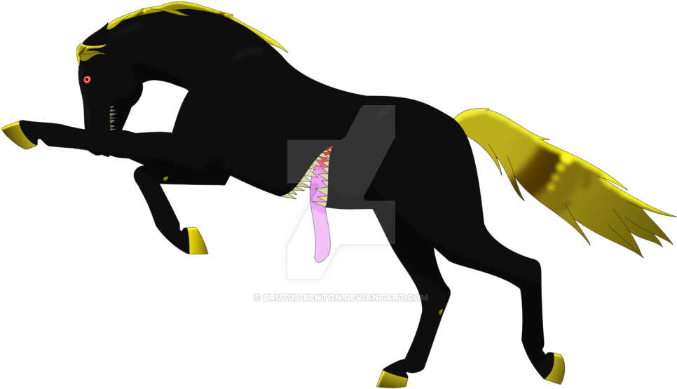 Nightmare By Armoredwings - Fnaf Oc Horse - Transparent PNG Free Download