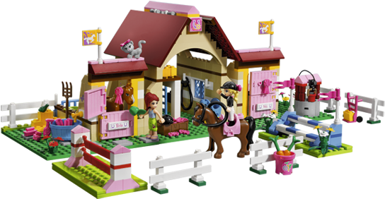 Lego 3189 Friends Heartlake Horse Stables Barn Jumping - Lego Friends Horse Stable - Transparent PNG Free Download