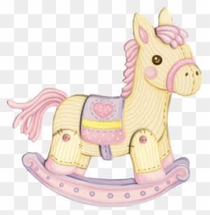 Babies Room - Pink Rocking Horse - Transparent PNG Free Download