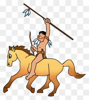 Indian Wars - Indian On Horse Clipart - Transparent PNG Free Download