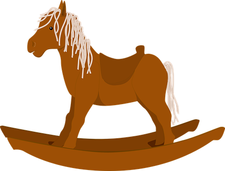 Wooden, Horse - - Rocking Horse Clipart - Transparent PNG Free Download