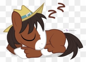 Sleepy Trouble Horse By Dm29 On Deviantart - Cartoon Horse Sleeping - Transparent PNG Free Download