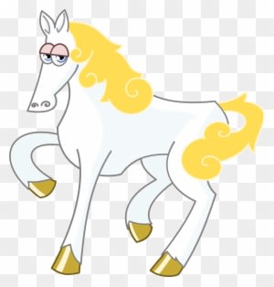 Big Image - White Horse Cartoon Png - Transparent PNG Free Download