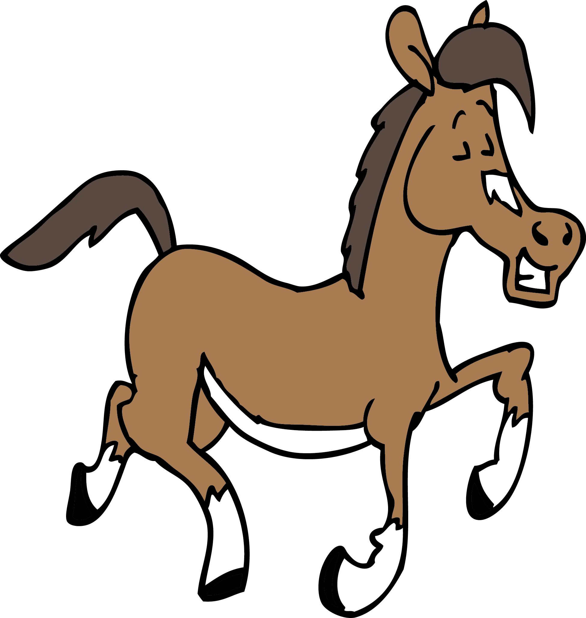 Happy Horse Clipart - Cartoon Horse Png - Transparent PNG Free Download