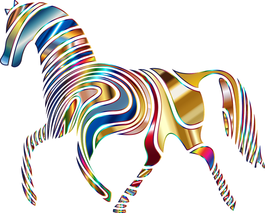 Horse, Equine, Psychedelic, Abstract, Animal, Art - Psychedelic Horse - Transparent PNG Free Download
