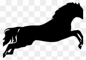 Horse Leaping Cliparts - Leaping Horse Silhouette - Transparent PNG Free Download