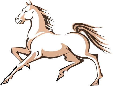 Horse Clipart - Mustang Horse Clip Art - Transparent PNG Free Download