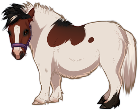 Piebald Bay Miniature Horse By Tokotime - Horse - Transparent PNG Free Download