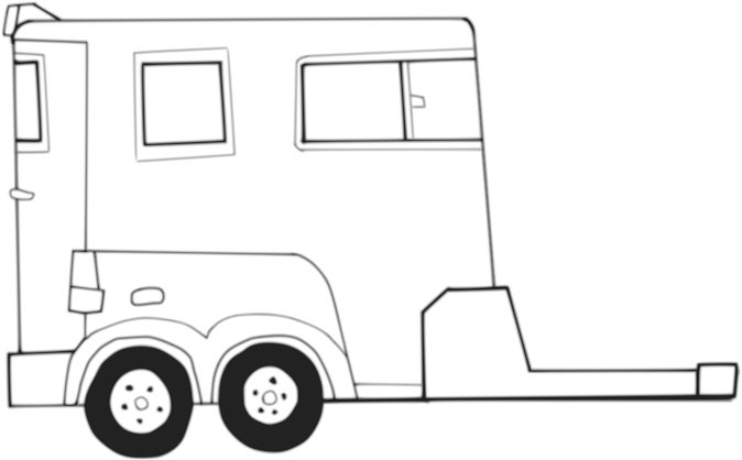 Horse Trailer Clip Art Giengy Clipart - Horse Trailer Clipart - Transparent PNG Free Download