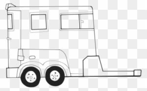 Horse Trailer Clip Art Giengy Clipart - Horse Trailer Clipart - Transparent PNG Free Download