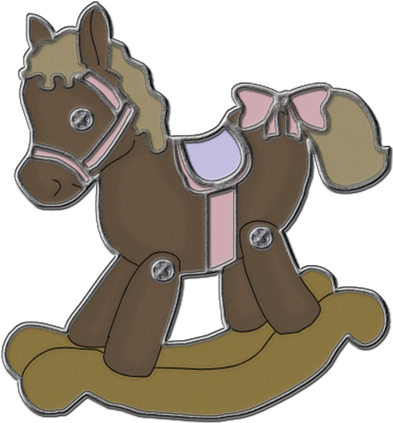 Vintage Rocking Horse Clipart - Horse - Transparent PNG Free Download
