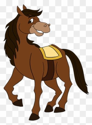 In The Civilizations Of Ancient Man, Many Battles Has - Cartoon Picture Of Horse - Transparent PNG Free Download