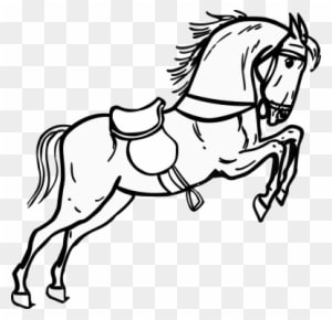 Save - Horse Black & White - Transparent PNG Free Download