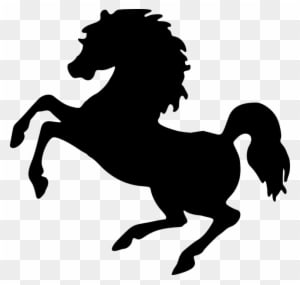Jumping Horse Silhouette 23, - Rearing Horse Silhouettes Png - Transparent PNG Free Download