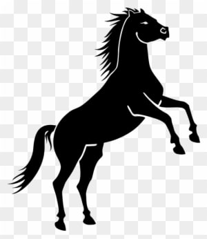 Jumping Horse Silhouette 27, - Horse Vector - Transparent PNG Free Download