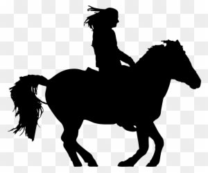 Riding Horse Silhouette - Cowboy On Horse Silhouette - Transparent PNG Free Download