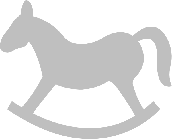 Rocking Horse Silhouette - Rocking Horse Clip Art - Transparent PNG Free Download