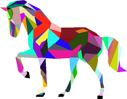 Colorful Horse Vector By Pb08arts On Deviantart Colorful - Colorful Horse - Transparent PNG Free Download