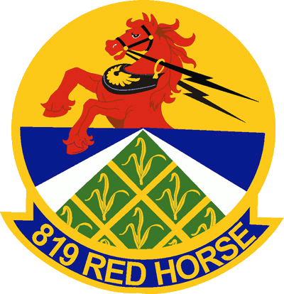 Emblem Of The 819th Red Horse Squadron, A Squadron - 819th Red Horse Squadron - Transparent PNG Free Download
