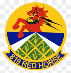 Emblem Of The 819th Red Horse Squadron, A Squadron - 819th Red Horse Squadron - Transparent PNG Free Download