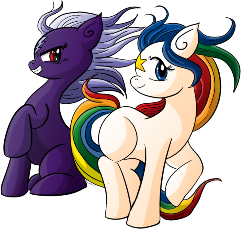 Skydancer And Starlite, G4 Style By Xkappax - Rainbow Brite Horse Oc - Transparent PNG Free Download