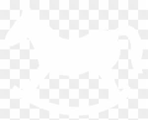 Rocking Horse White Clip Art At Clker - Draw A Rocking Horse - Transparent PNG Free Download
