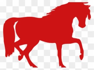 Red Horse Cliparts - Horse Silhouette Clip Art - Transparent PNG Free Download