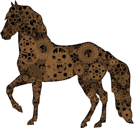 Steampunk Horse - Paso Fino Horse Silhouette - Transparent PNG Free Download