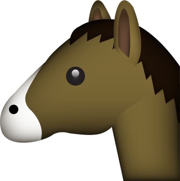 Horse Clipart Emoji - Horse Emoji - Transparent PNG Free Download