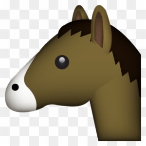 Horse Clipart Emoji - Horse Emoji - Transparent PNG Free Download