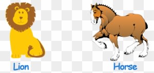 Animal Name Noun Lion And Horse Image - Love Horses Bag, Adult Unisex, Natural - Transparent PNG Free Download