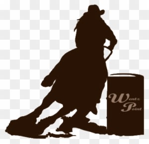 Kitchen Will Be - Horse Barrel Racing Silhouette - Transparent PNG Free Download
