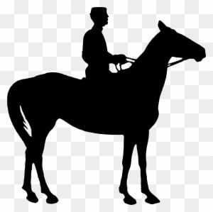 Horse And Rider Silhouette 2 - Horse And Rider Clipart - Transparent PNG Free Download