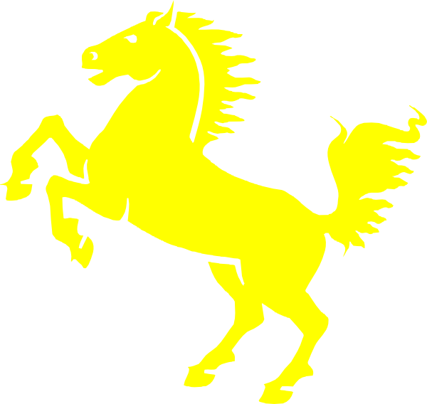 Free Yellow Mustang Cliparts, Download Free Clip Art, - Blue And Yellow Horse - Transparent PNG Free Download