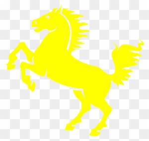 Free Yellow Mustang Cliparts, Download Free Clip Art, - Blue And Yellow Horse - Transparent PNG Free Download