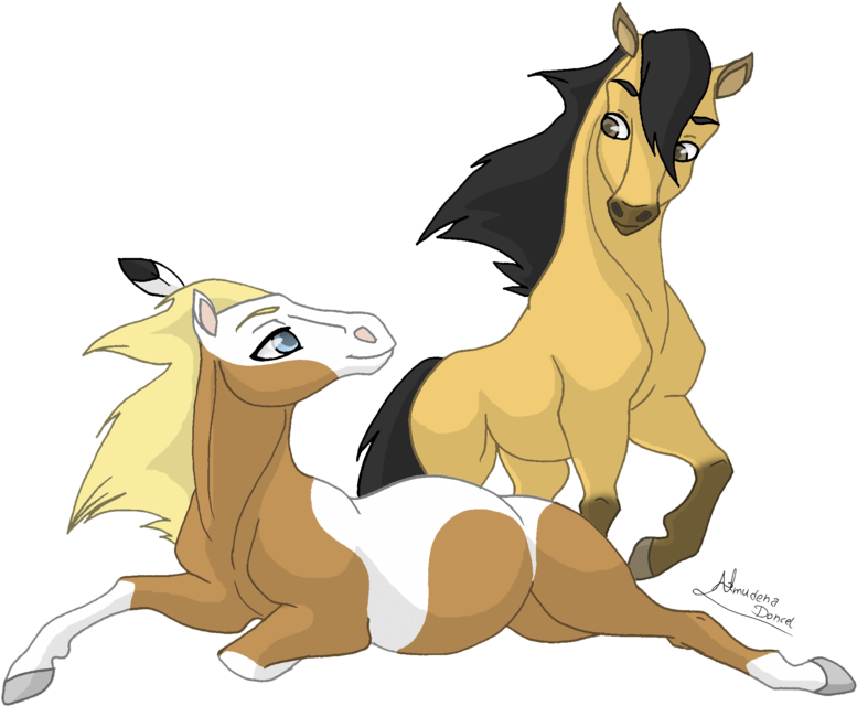 Waiting A Baby By Almairis - Draw Spirit Horse Baby - Transparent PNG Free Download