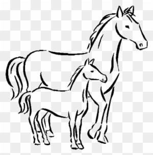 Coloring Pages To Print Horse Coloring Pages To Print - Drawing Of A Small Horse - Transparent PNG Free Download