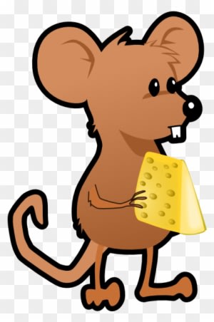 Mice Clipart Cartoon - Cartoon Mouse And Cheese - Transparent PNG Free Download