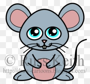 Cartoon Mouse - Draw A Mouse Cartoon - Transparent PNG Free Download