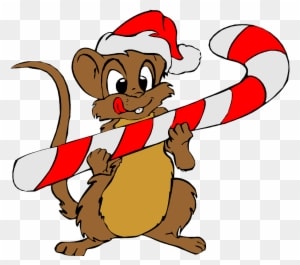 Christmas Holiday Clip Art Mouse Santa Red Hat - Merry Christmas To All, From Pepino The Italian Mouse - Transparent PNG Free Download
