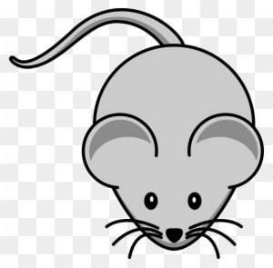 Free Cartoon Gray Field Mouse Clipart Illustration - Mouse Clipart - Transparent PNG Free Download