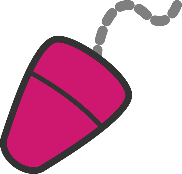 Pink Mouse Clip Art At Clker - Computer Mouse Clipart Pink - Transparent PNG Free Download