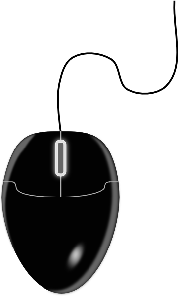 Black Mouse Clip Art - Computer Mouse Vector Png - Transparent PNG Free Download