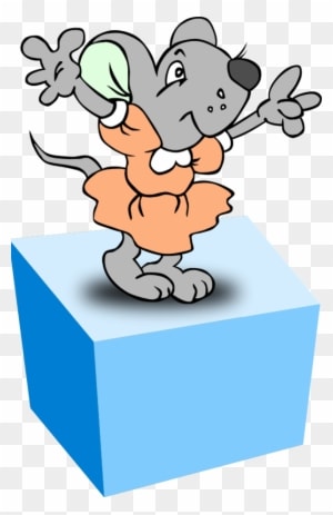 On Clip Art - Mouse Is Behind The Box - Transparent PNG Free Download