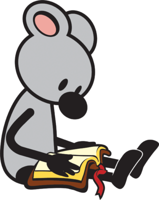 Image - Mouse Reading Clipart - Transparent PNG Free Download