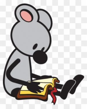 Image - Mouse Reading Clipart - Transparent PNG Free Download