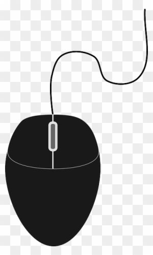 Black Mouse, Device, Control, Computer, Black - Computer Mouse Vector Png - Transparent PNG Free Download