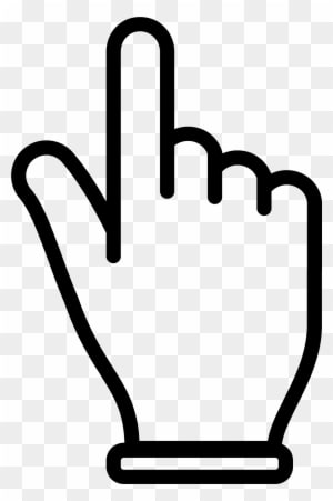Click Hand Png Black 2 - Mouse Cursor Png - Transparent PNG Free Download