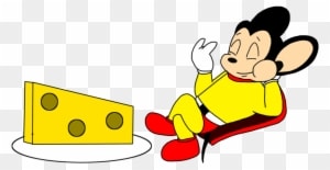 Mighty Mouse Eating Cheese By Marcospower1996 - Super Mouse With Cheese - Transparent PNG Free Download