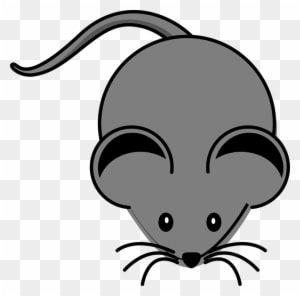 Grey Clipart Mouse Animal - Clip Art Of Mouse - Transparent PNG Free Download